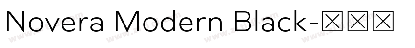 Novera Modern Black字体转换 Novera Modern Black字体转换